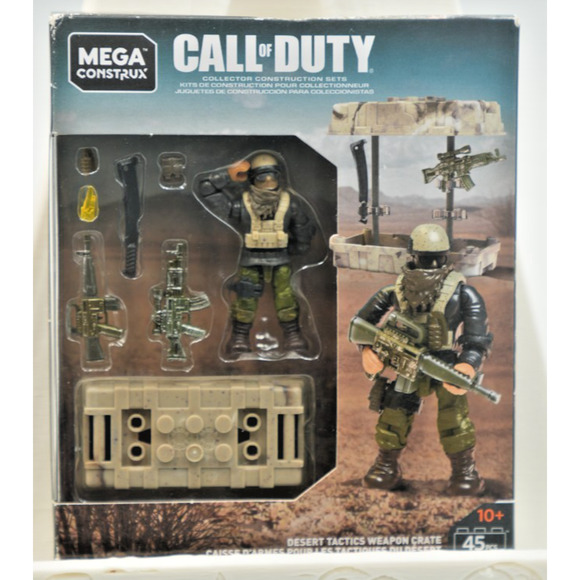 NEW Mega Construx Call of Duty DESERT TACTICS WEAPON CRATE GDG50 COD 45 pcs 2018 - Picture 1 of 2